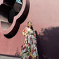Petalia Dress in Sol Garden print (Sandstone)