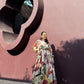 Petalia Dress in Sol Garden print (Sandstone)