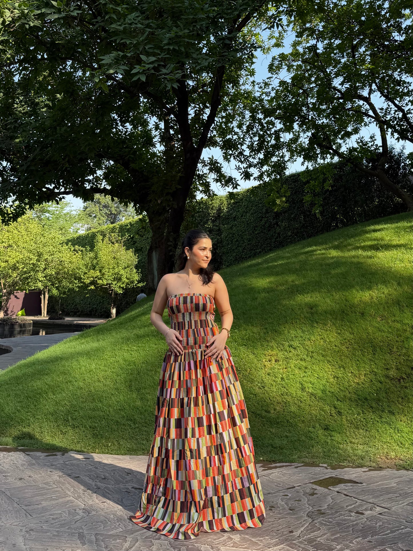 Isadora Dress in Camino print