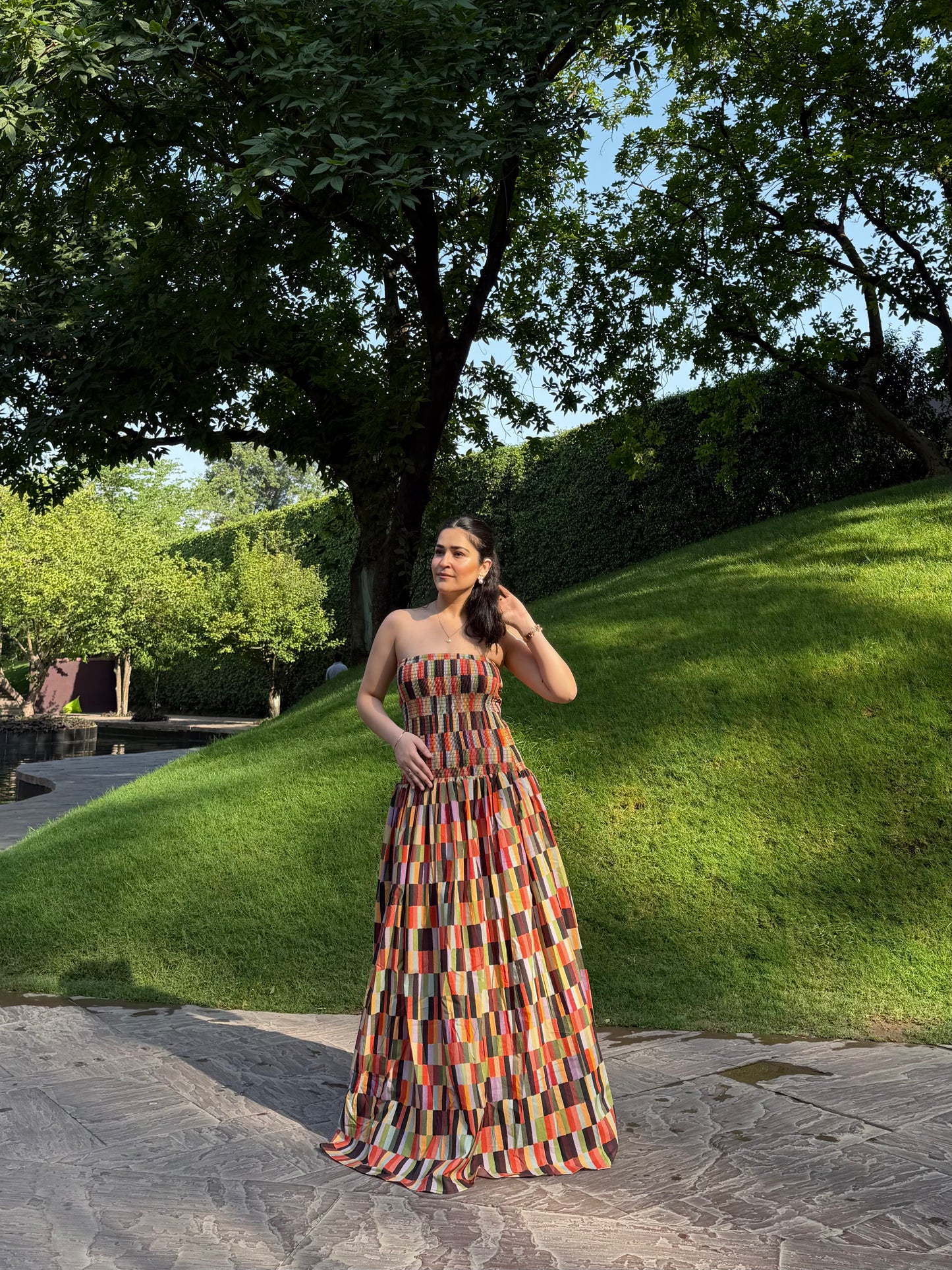 Isadora Dress in Camino print