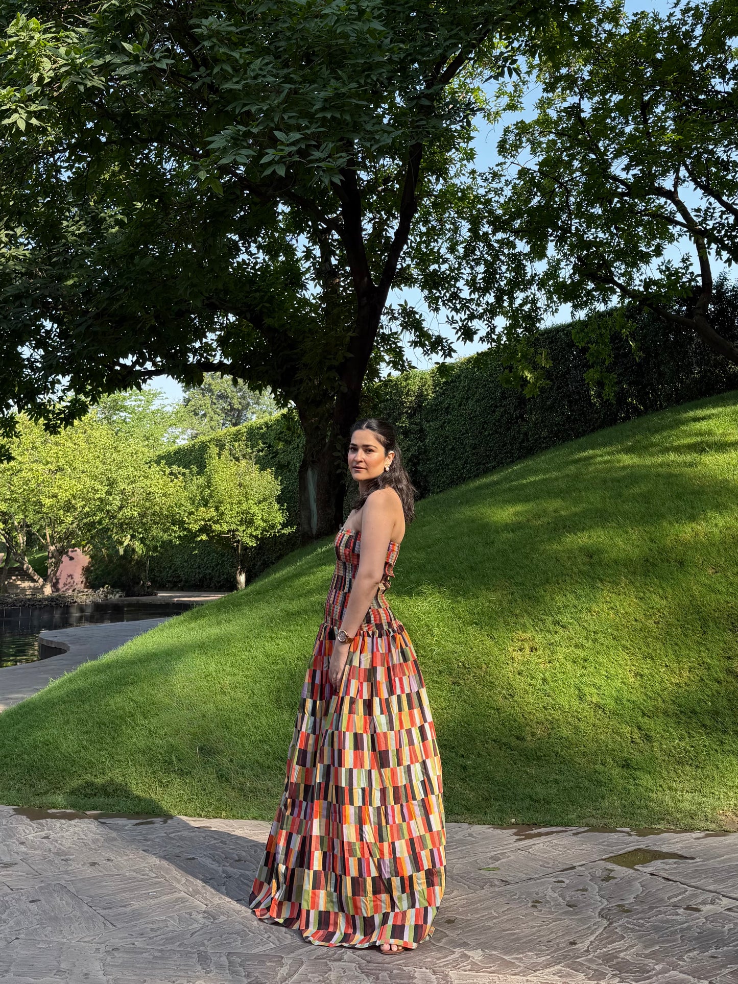 Isadora Dress in Camino print
