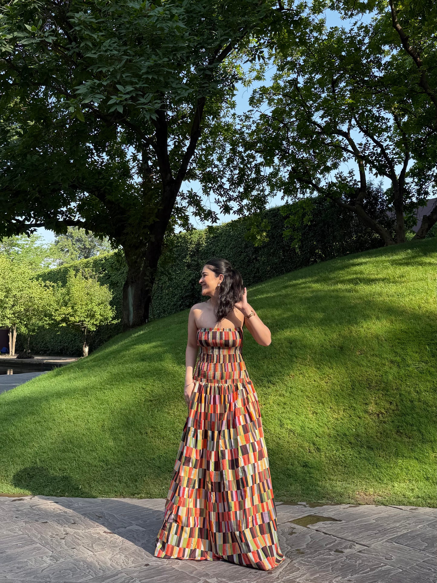 Isadora Dress in Camino print
