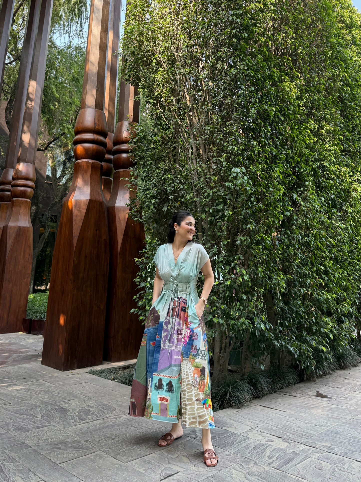 Bonita Dress in Casa Parade print