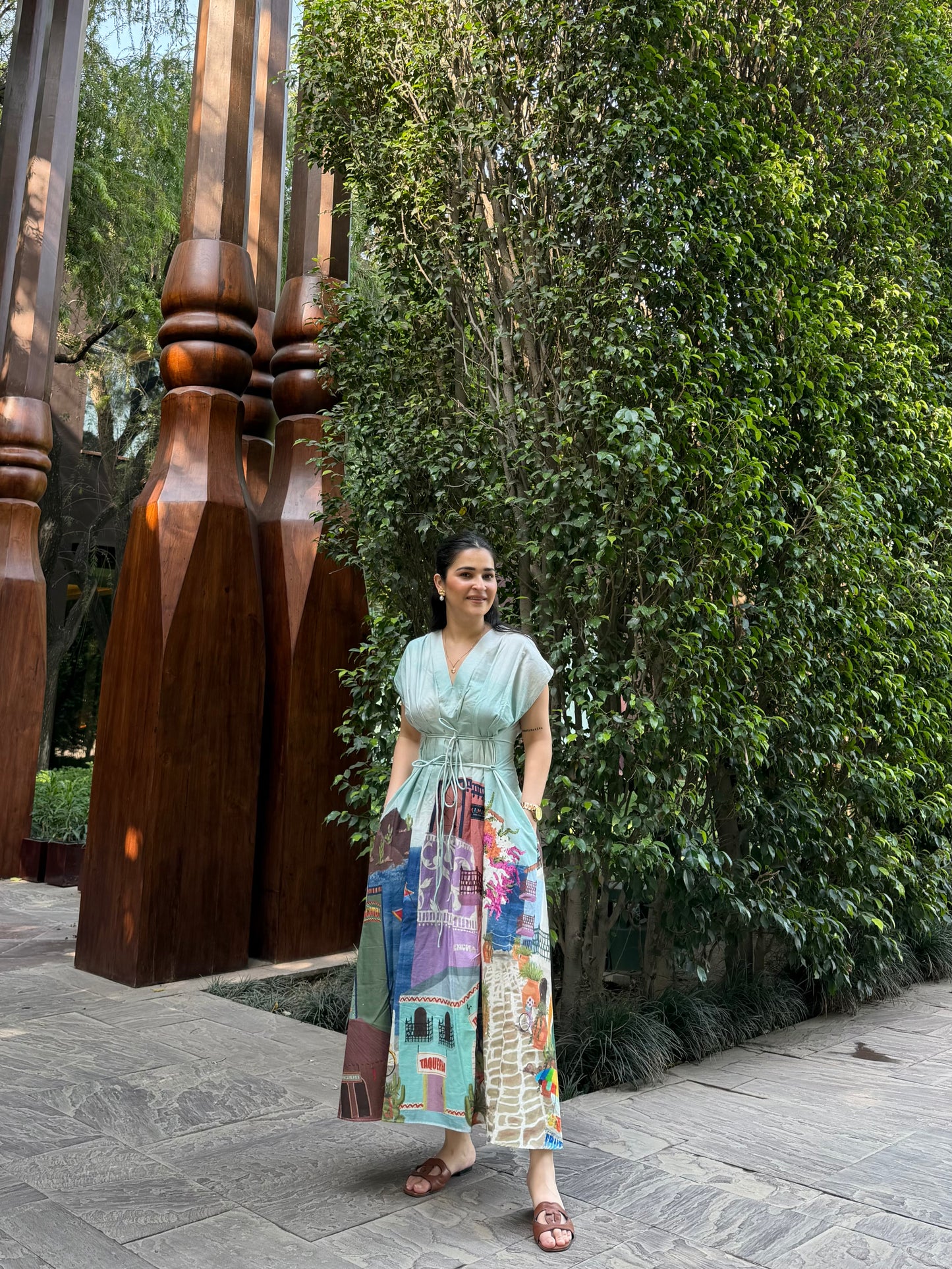 Bonita Dress in Casa Parade print