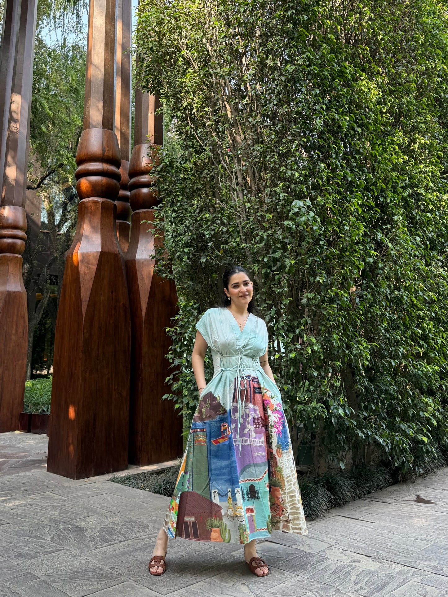 Bonita Dress in Casa Parade print