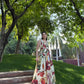 Solana Set in Sol Garden print (Sandstone)