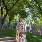 Solana Set in Sol Garden print (Sandstone)