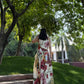 Solana Set in Sol Garden print (Sandstone)