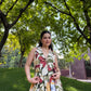 Solana Set in Sol Garden print (Sandstone)