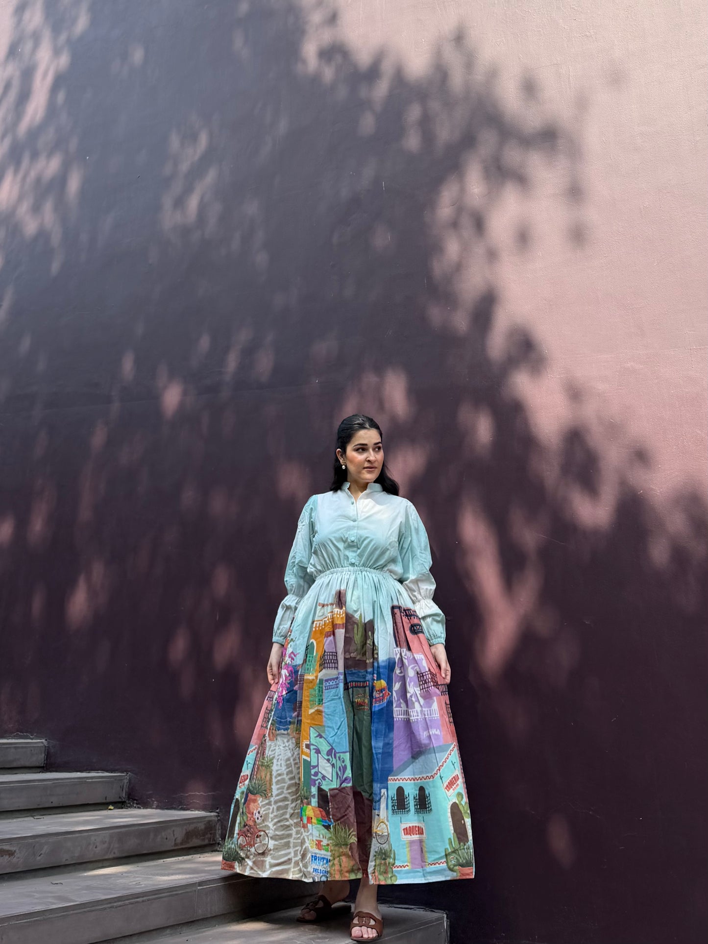 Petalia Dress in Casa Parade print
