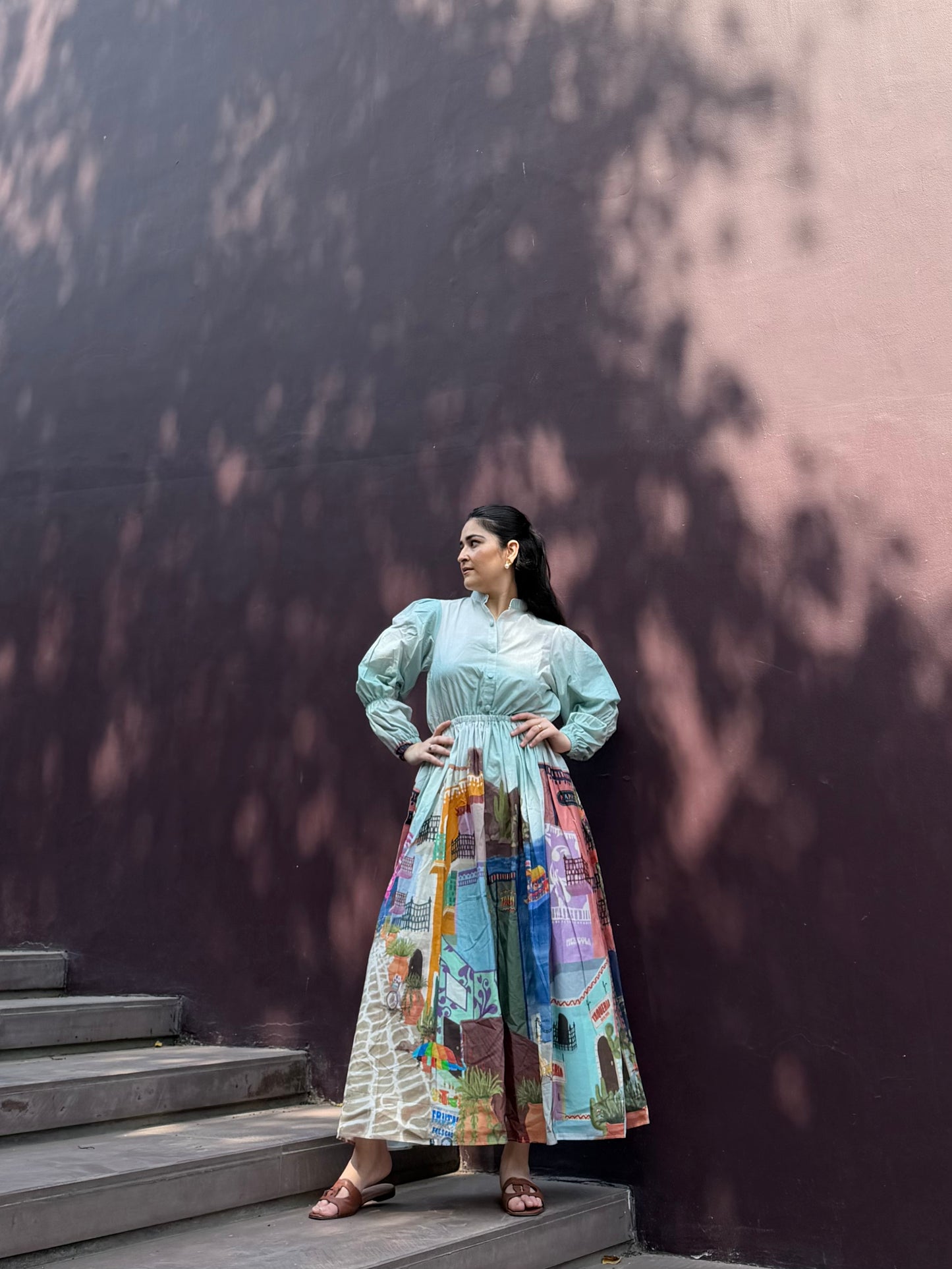 Petalia Dress in Casa Parade print