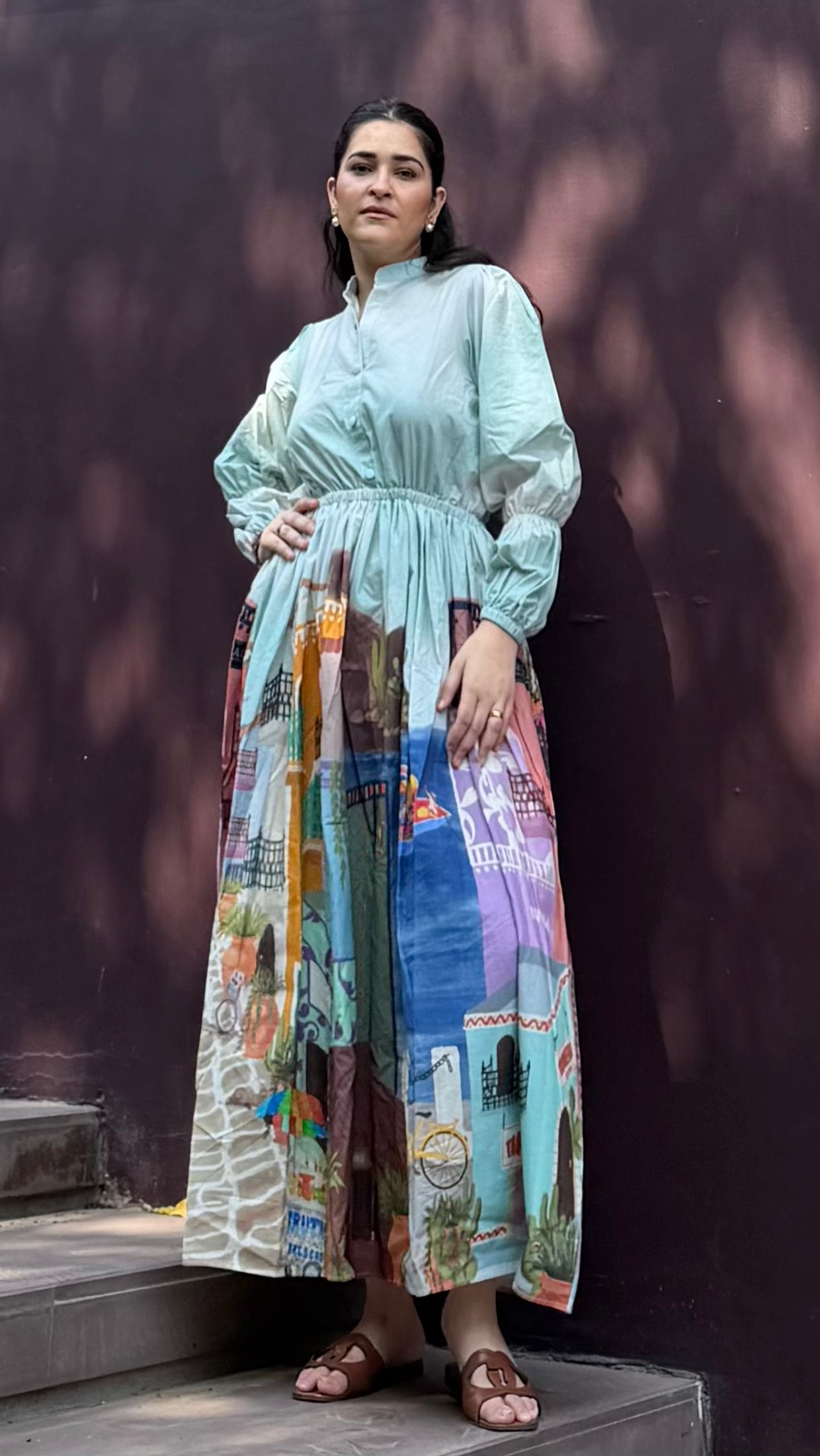 Petalia Dress in Casa Parade print