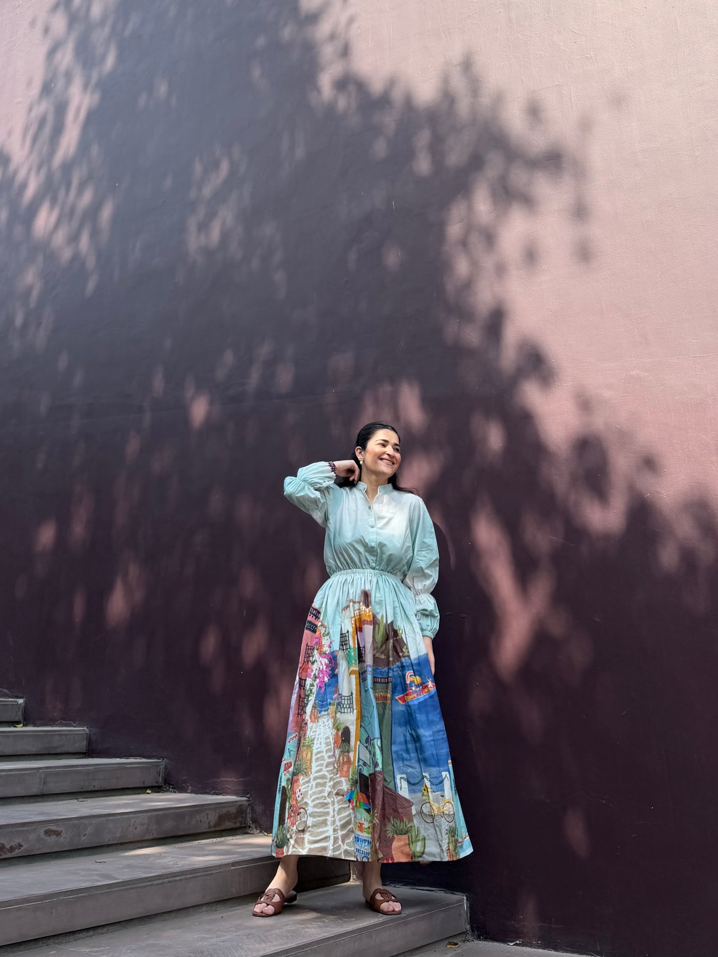 Petalia Dress in Casa Parade print