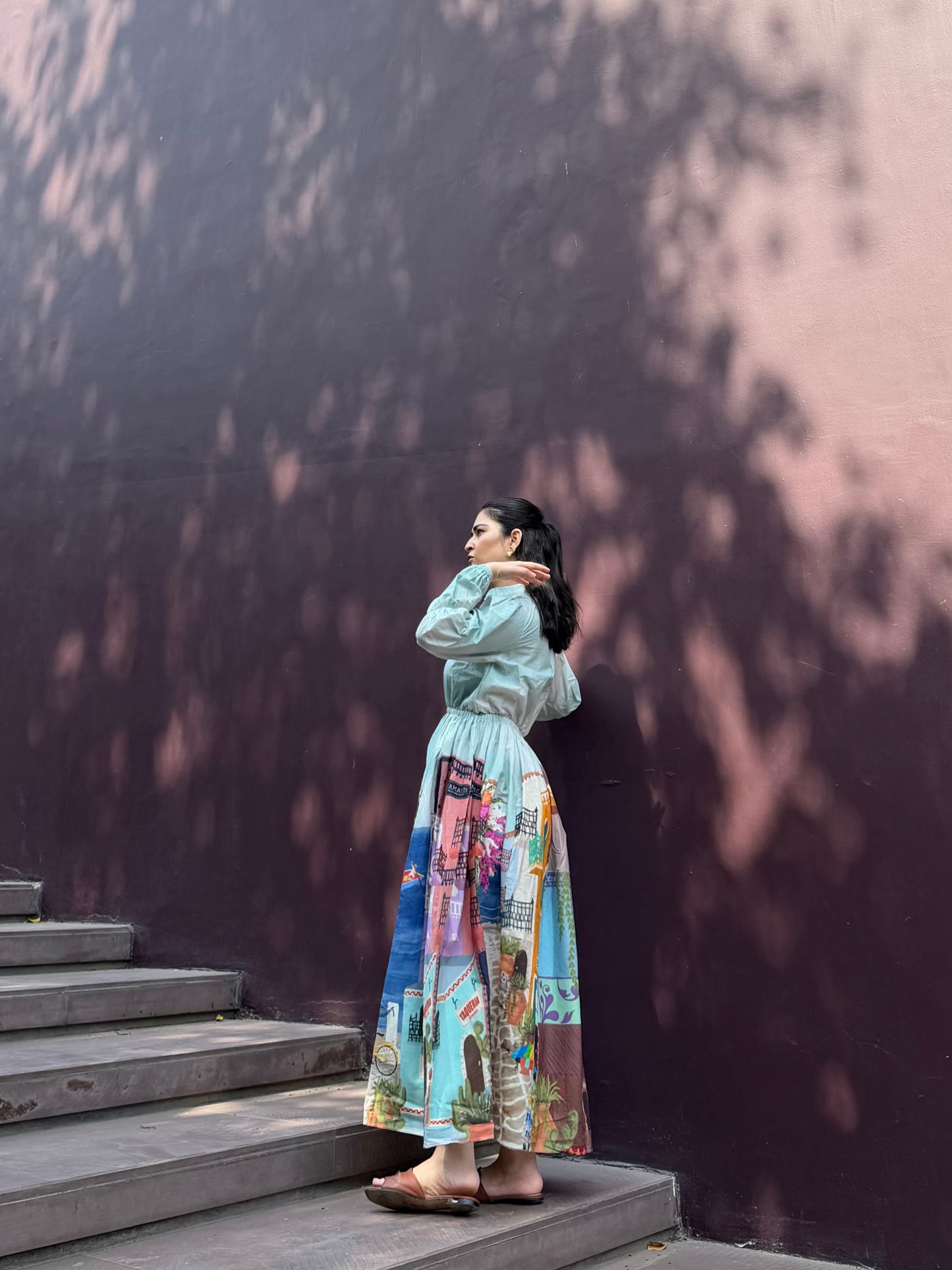 Petalia Dress in Casa Parade print
