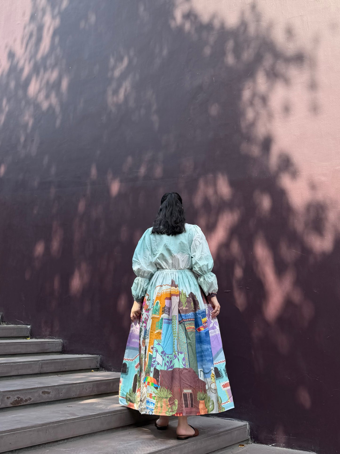 Petalia Dress in Casa Parade print