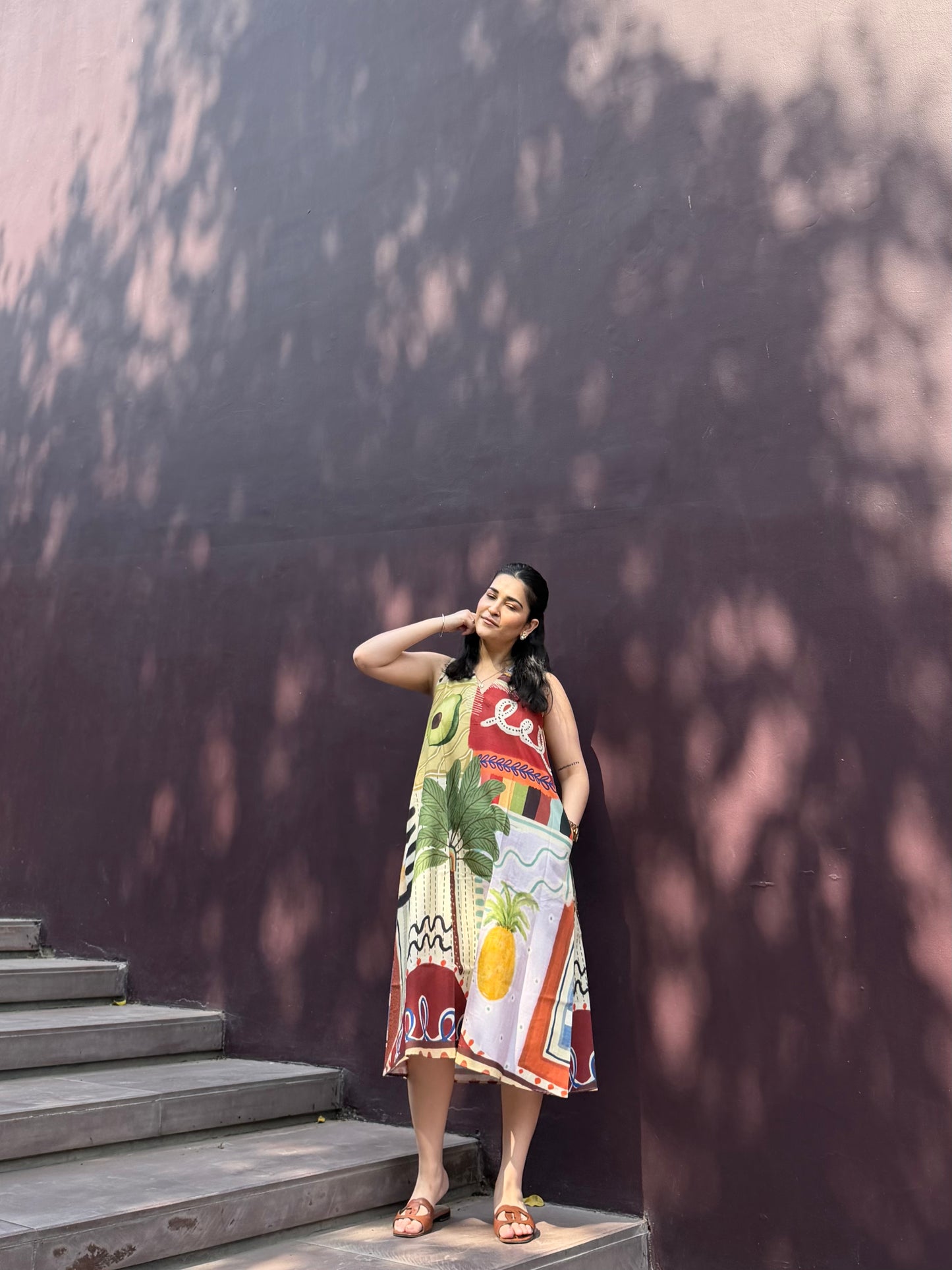Hibiscus Dress in Encanto print