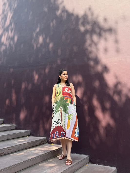 Hibiscus Dress in Encanto print