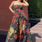 Isadora Dress in Sol Garden print (Midnight Black)