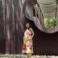 Hibiscus Dress in Sol Garden print (Sandstone)