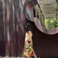 Hibiscus Dress in Sol Garden print (Sandstone)