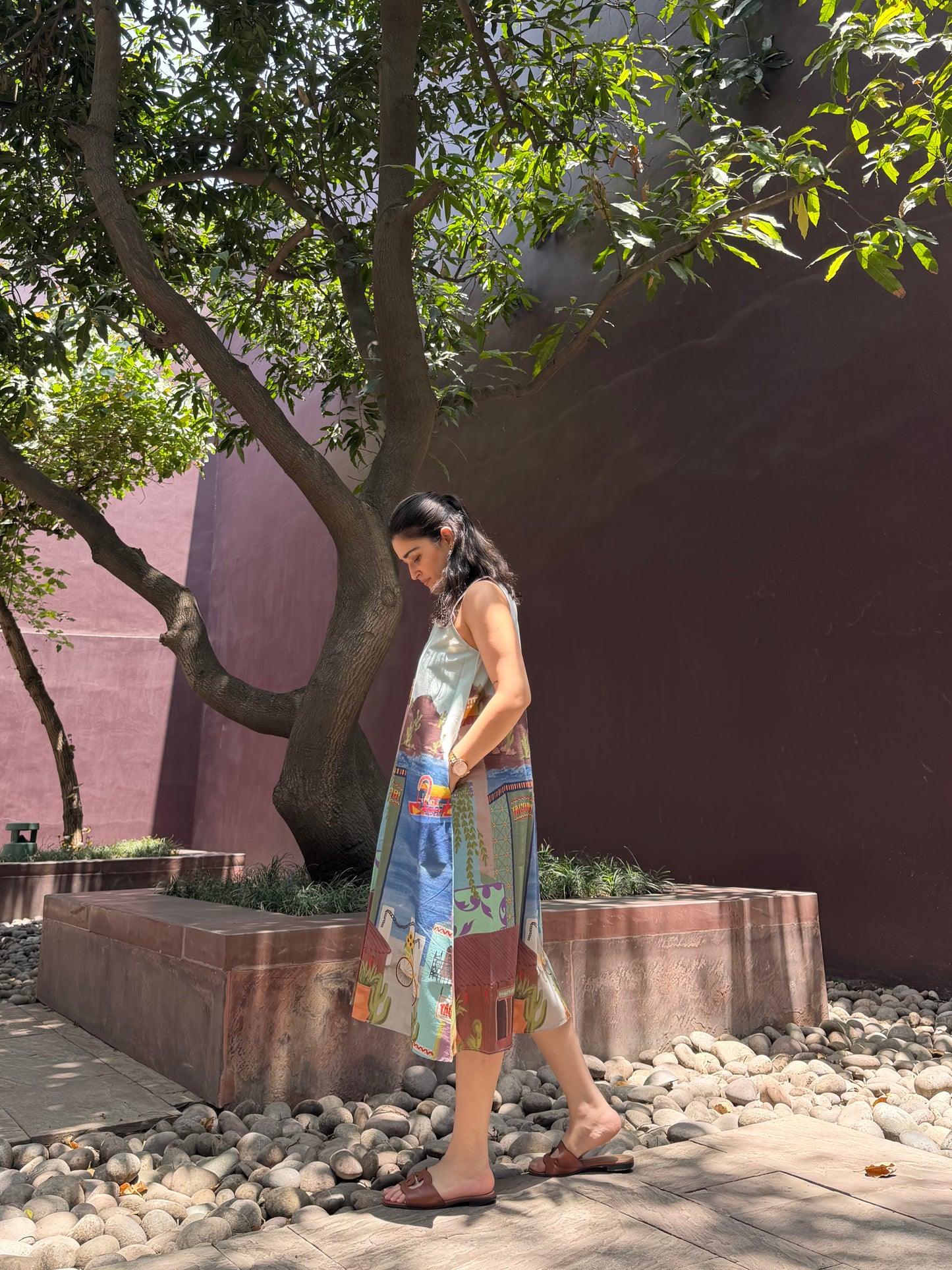 Hibiscus Dress in Casa Parade print