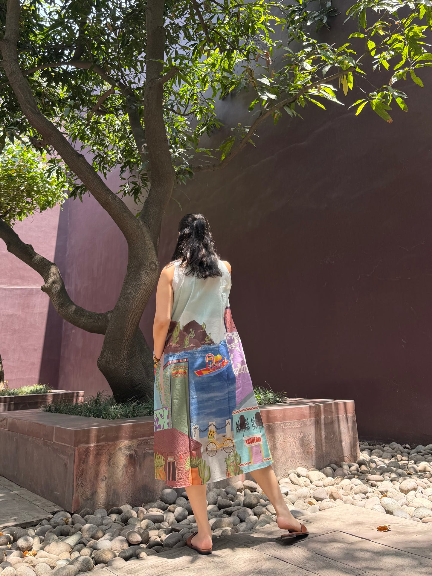 Hibiscus Dress in Casa Parade print