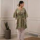 ZUREE KAFTAN - GREEN PRINT